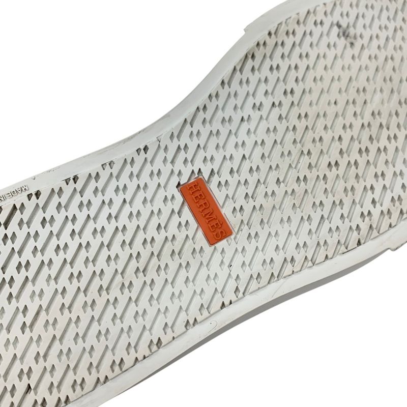 Hermes Day Sneakers Shoes Leather Shearling Black Silver Kelly Hardware Boa