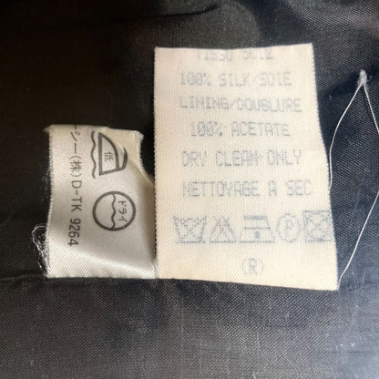 Good Celine Vintage Short Sleeve Silk Chiffon Docking Mini Dress 38 Black Women