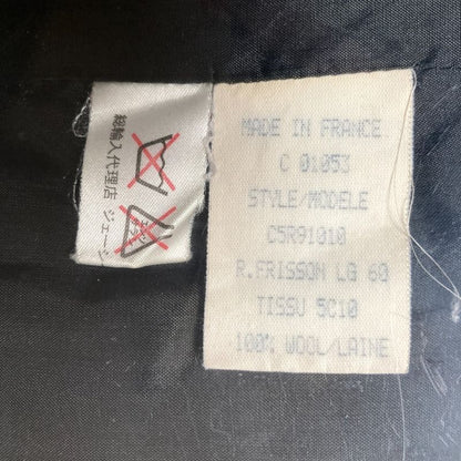 Good Celine Vintage Short Sleeve Silk Chiffon Docking Mini Dress 38 Black Women