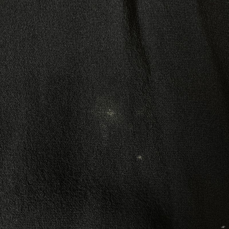 Good Celine Vintage Short Sleeve Silk Chiffon Docking Mini Dress 38 Black Women