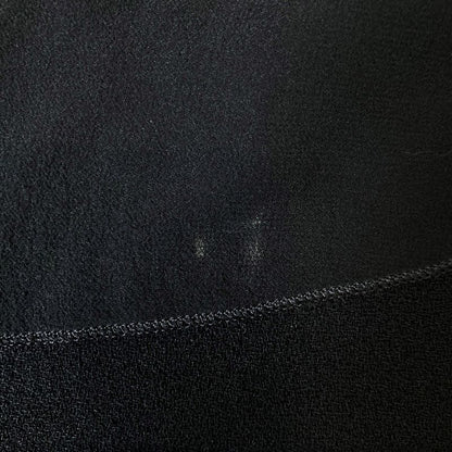 Good Celine Vintage Short Sleeve Silk Chiffon Docking Mini Dress 38 Black Women