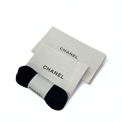 Chanel Sneakers Shoes Knit Suede Navy Here Mark Logo