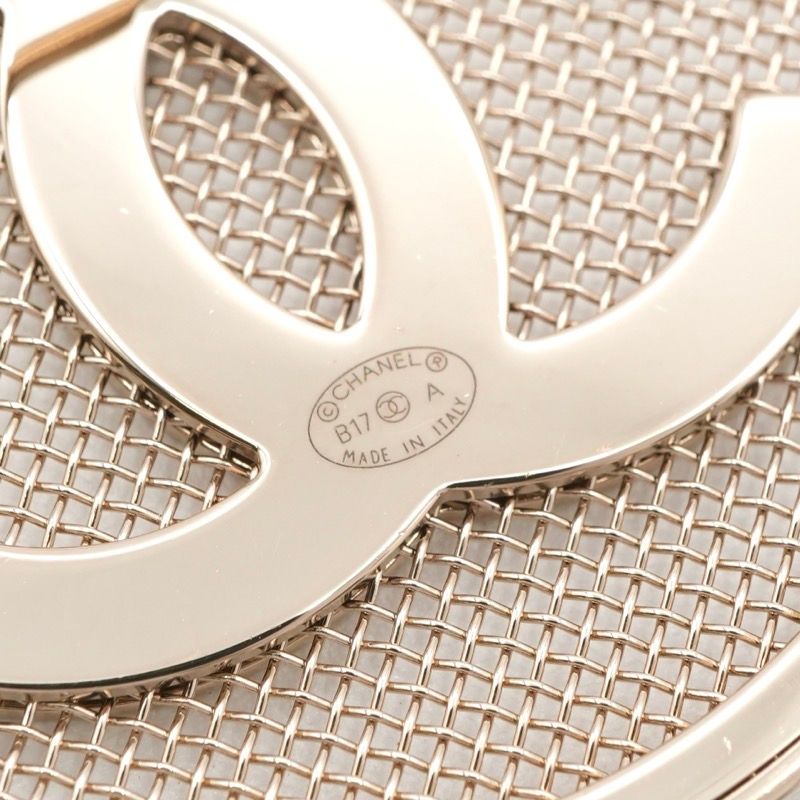 Chanel Brooch Corsage Gold Here Mark Circle