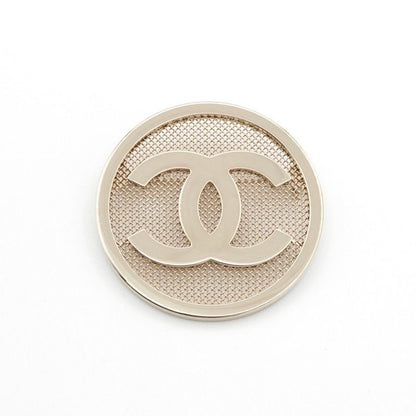 Chanel Brooch Corsage Gold Here Mark Circle