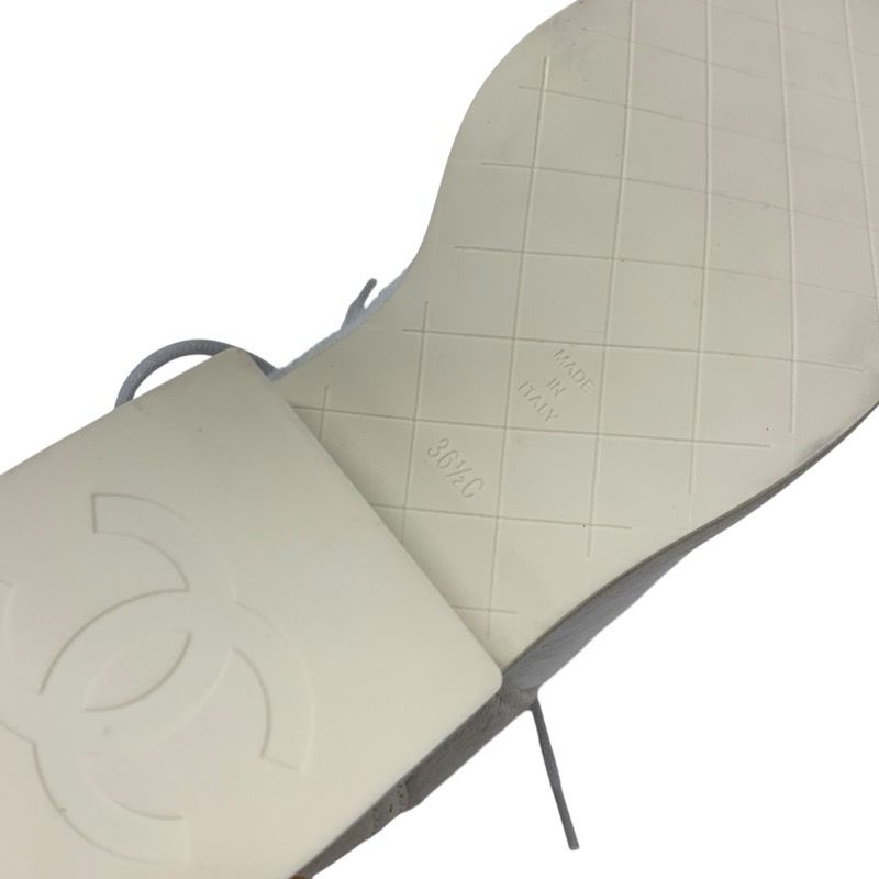 Chanel Boots Short Boots Shoes Haraco Suede Shearling Beige Gray Here Mark Lace