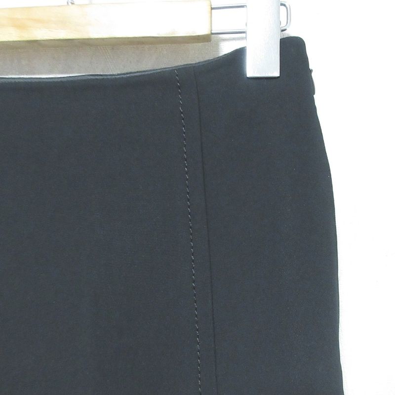 Good Prada Stretch Knee-length Semi-flared Skirt 38 Black Women Used