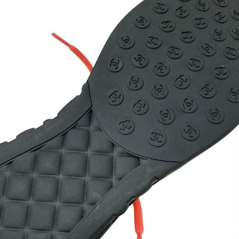 Chanel Sneakers Shoes Fabric Pink White Here Mark