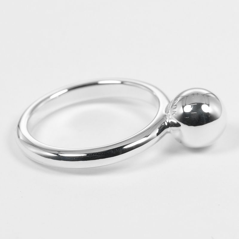 Tiffany & Co Hardware Ball Silver 925 Size 11 Ladies' 3g Ring