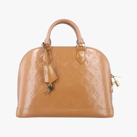 Louis Vuittonalma PM Beige Poodle Vernis M91751 Fl2123
