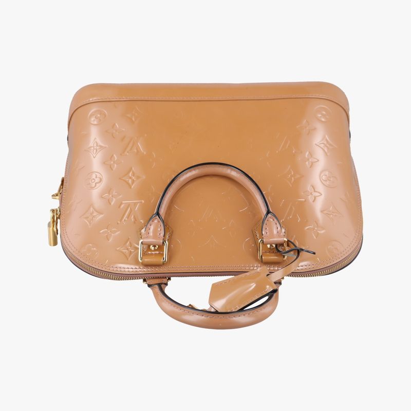 Louis Vuittonalma PM Beige Poodle Vernis M91751 Fl2123