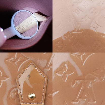 Louis Vuittonalma PM Beige Poodle Vernis M91751 Fl2123