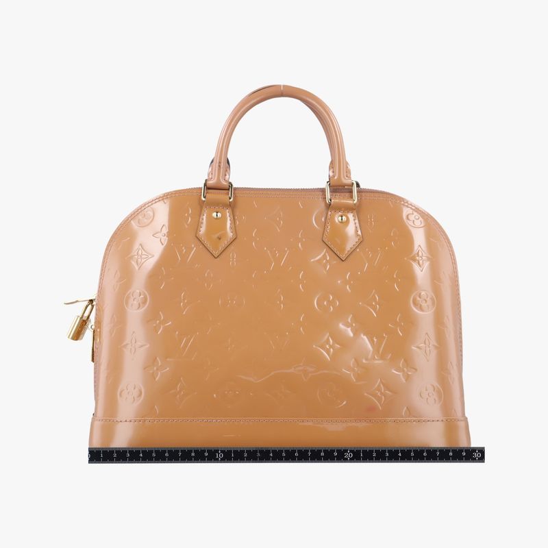 Louis Vuittonalma PM Beige Poodle Vernis M91751 Fl2123