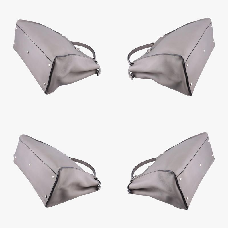 Fendi Peekaboo Large Gray Leather 8bn210 8bn210-z1j-149-2372