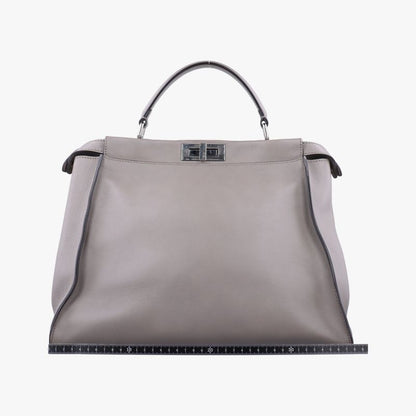 Fendi Peekaboo Large Gray Leather 8bn210 8bn210-z1j-149-2372