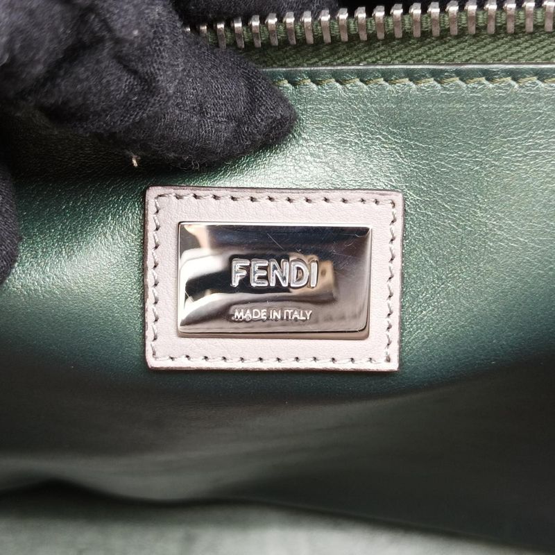 Fendi Peekaboo Large Gray Leather 8bn210 8bn210-z1j-149-2372