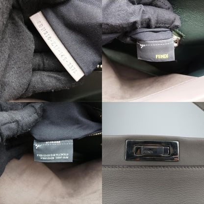 Fendi Peekaboo Large Gray Leather 8bn210 8bn210-z1j-149-2372