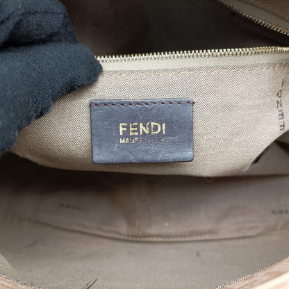 Fendi Mamma Bucket Zucchino Pattern Beige PVC Coated Canvas 8br001 8br001-fb5