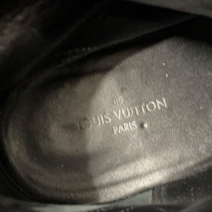 Louis Vuitton Laurie Line Monogram Boots Short Shoes Suede Leather Black