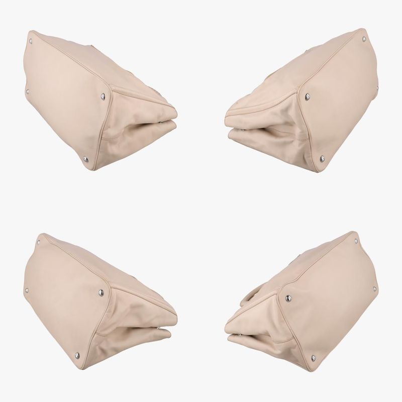 Prada Triangle Logo Beige Leather 113 12