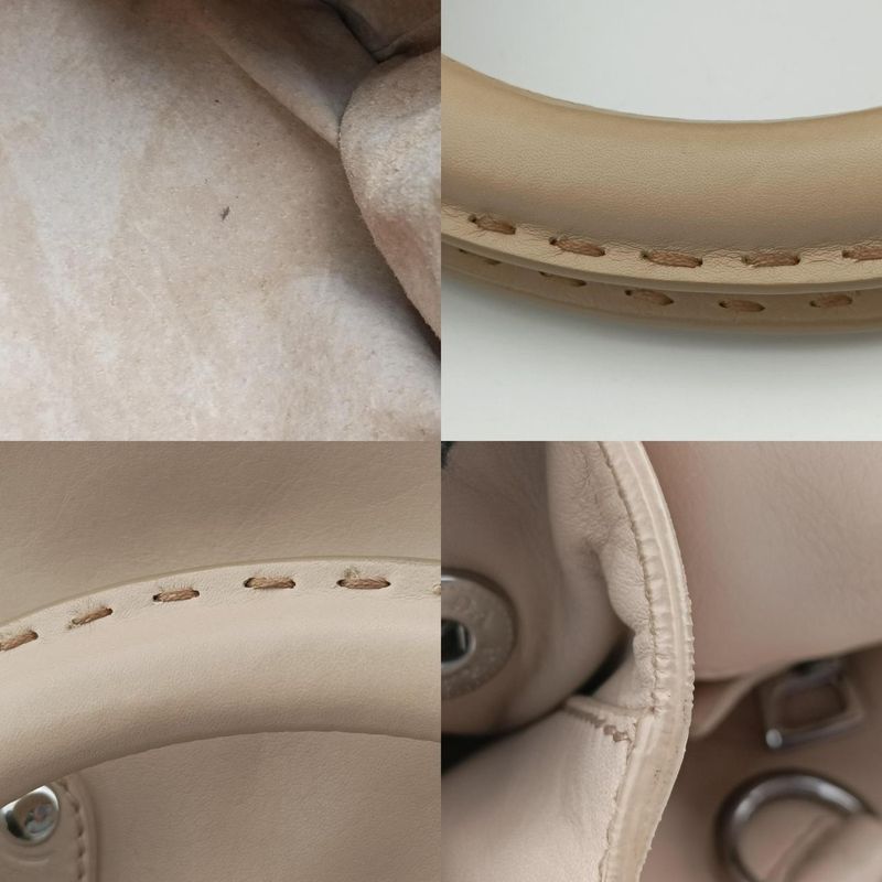 Prada Triangle Logo Beige Leather 113 12