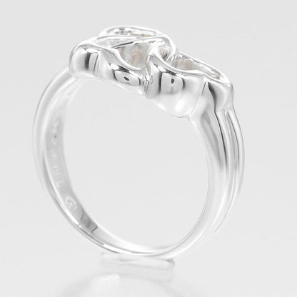 Tiffany & Co Triple Heart Silver 925 Size 7 Ladies' 3.55g Ring