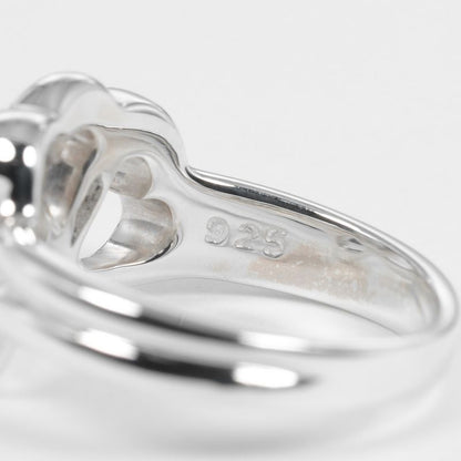Tiffany & Co Triple Heart Silver 925 Size 7 Ladies' 3.55g Ring
