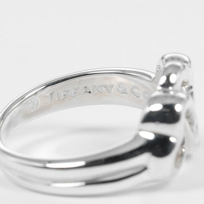 Tiffany & Co Triple Heart Silver 925 Size 7 Ladies' 3.55g Ring