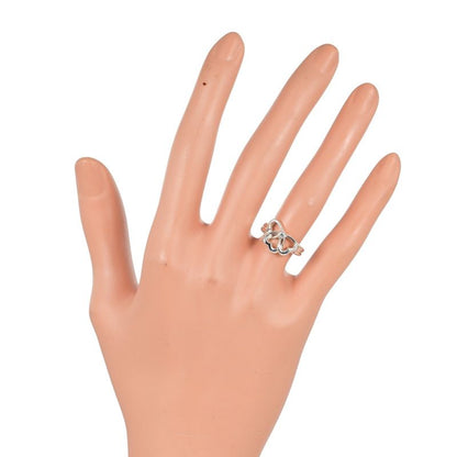 Tiffany & Co Triple Heart Silver 925 Size 7 Ladies' 3.55g Ring