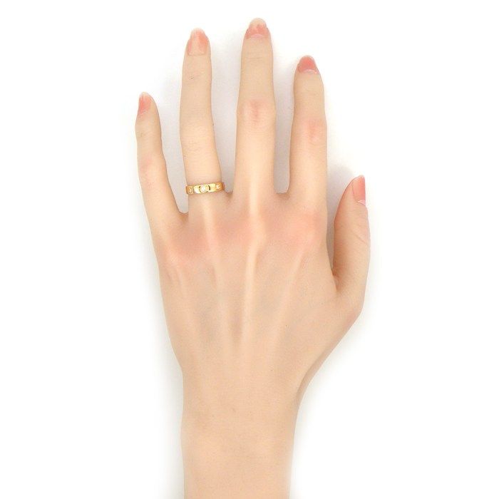 Cartier Ring Love Small Model Sm B4050800 8 Points Diamond 0.19ct 18k Pink Gold