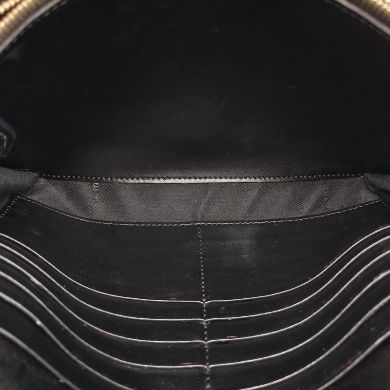 Fendi Canai F Logo Black Leather 8bs004 8bs004-aokk 179-3260