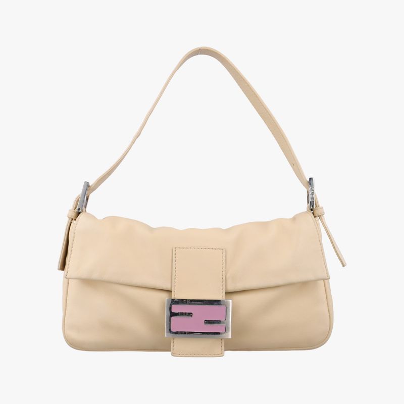 Fendi Mamma Bucket Beige Leather 26424 Unknown
