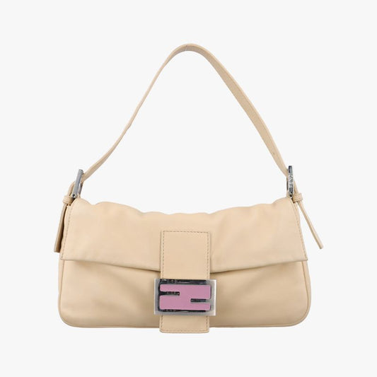 Fendi Mamma Bucket Beige Leather 26424 Unknown