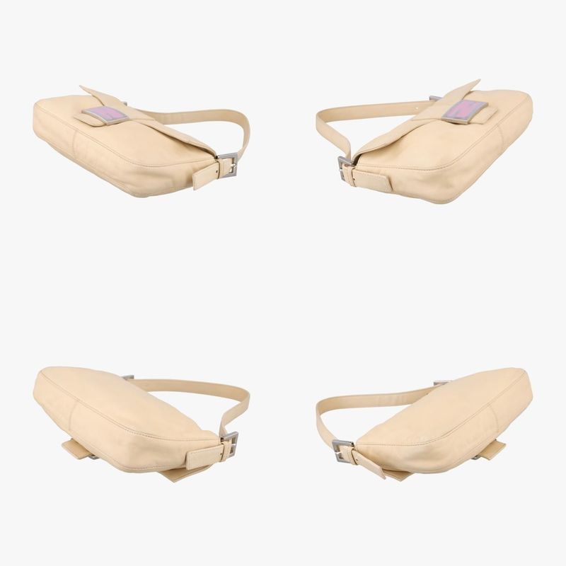 Fendi Mamma Bucket Beige Leather 26424 Unknown