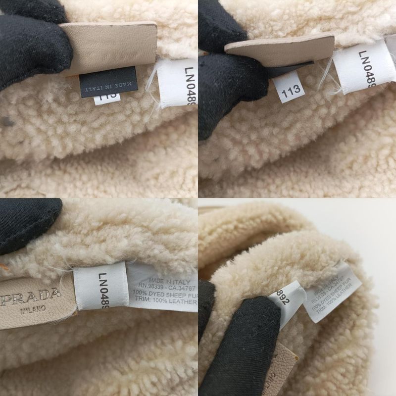 Prada Mouton White Shearling 113