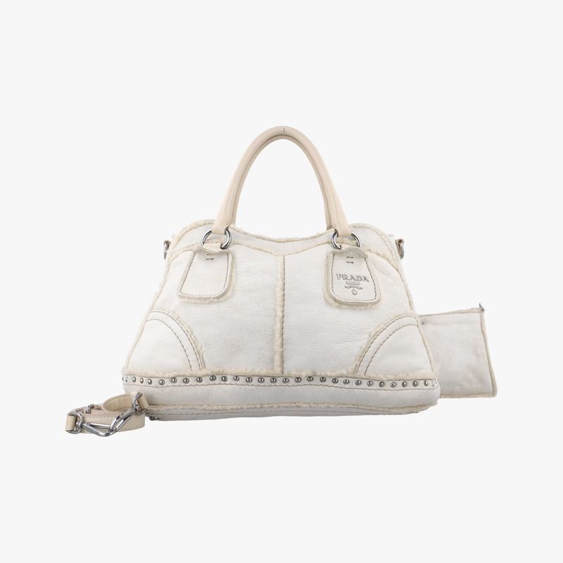Prada Mouton White Shearling 113