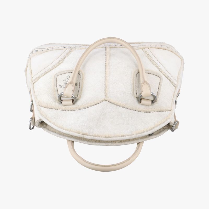 Prada Mouton White Shearling 113