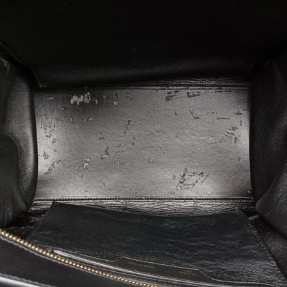 Celine Trapeze Beige X Black X Blue Leather S-gc-1121