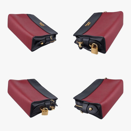 Prada Esplanade Black And Red Saffianoleather 1bh043 117