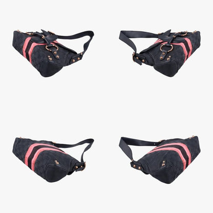 Gucci Horsebit Black Canvas And Velour 129699