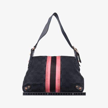 Gucci Horsebit Black Canvas And Velour 129699