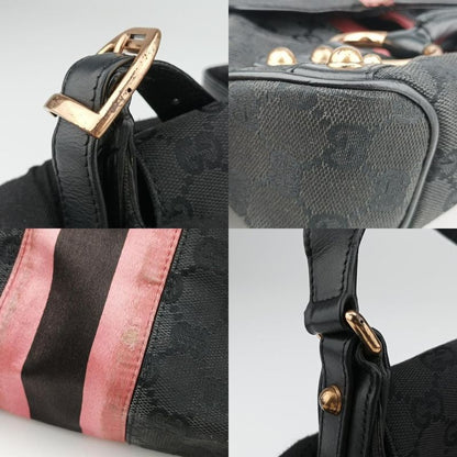 Gucci Horsebit Black Canvas And Velour 129699