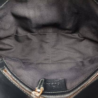 Gucci Horsebit Black Canvas And Velour 129699