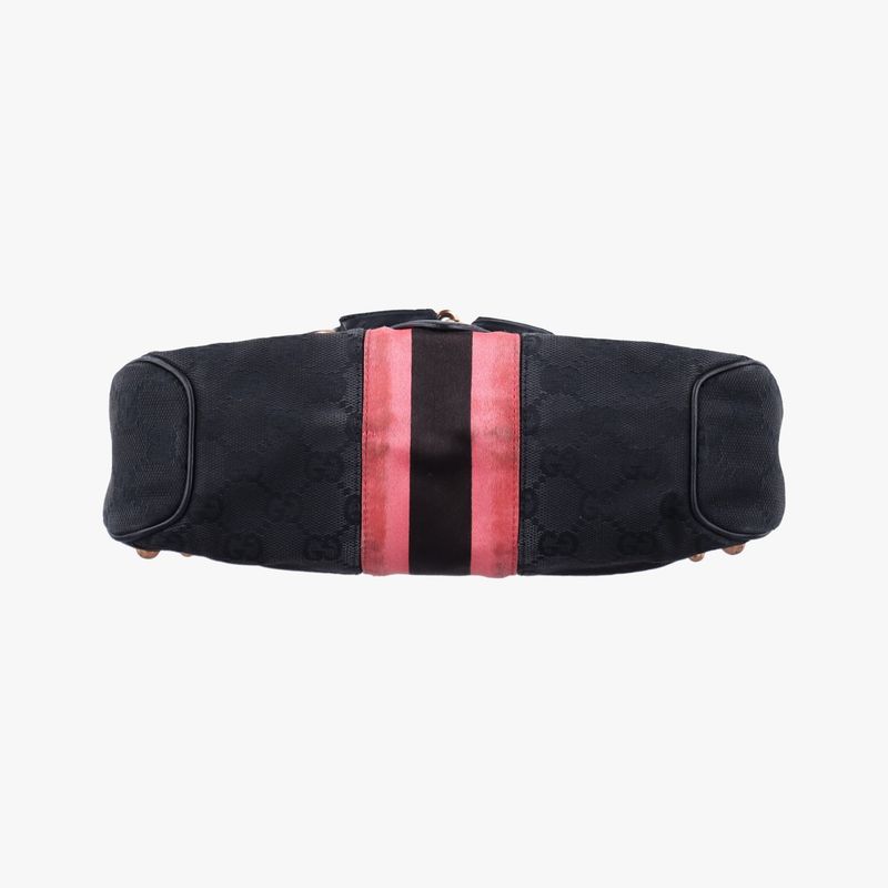 Gucci Horsebit Black Canvas And Velour 129699