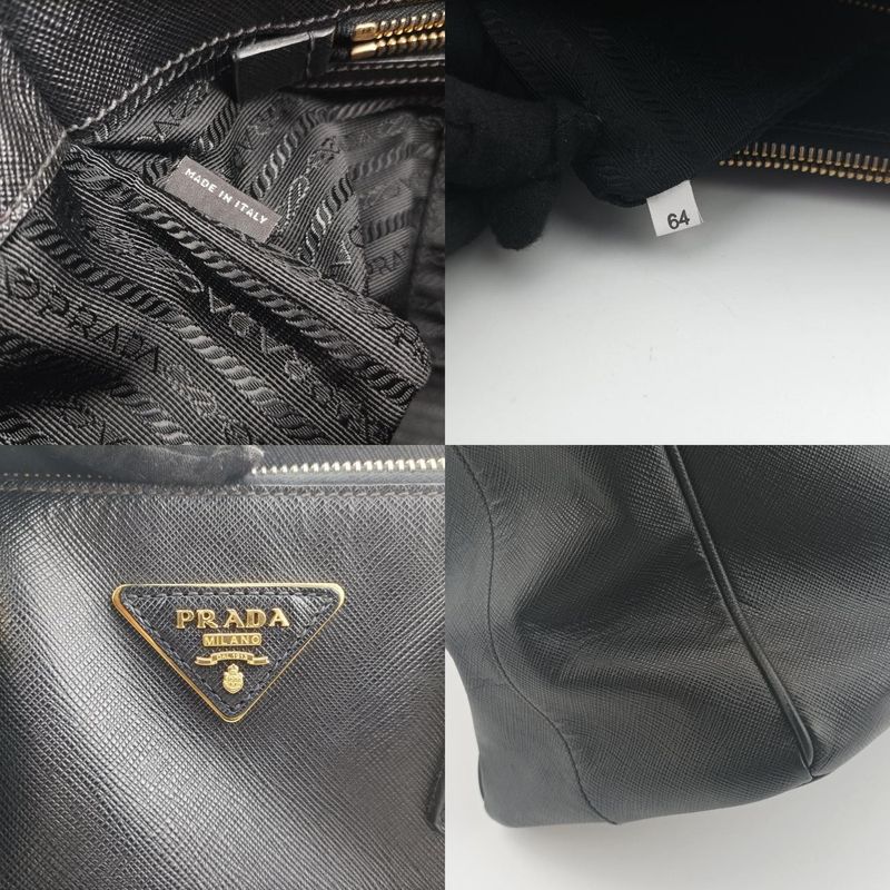 Prada Galleria Black Saffiano Leather 1ba274 64