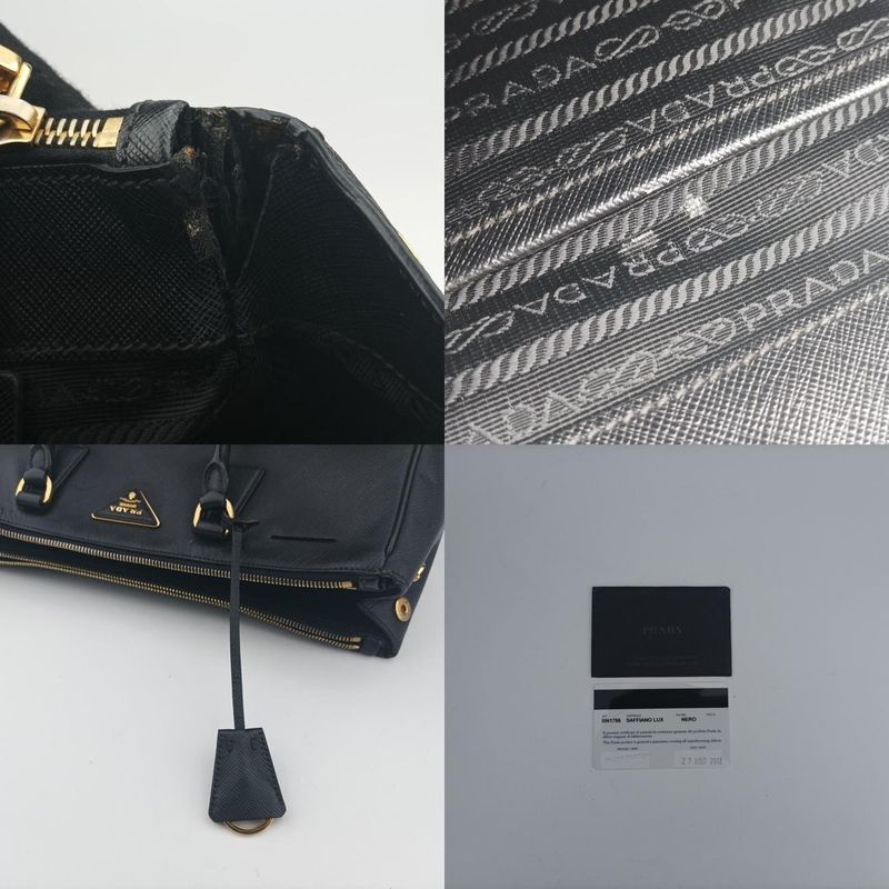 Prada Galleria Black Saffiano Leather 1ba274 64