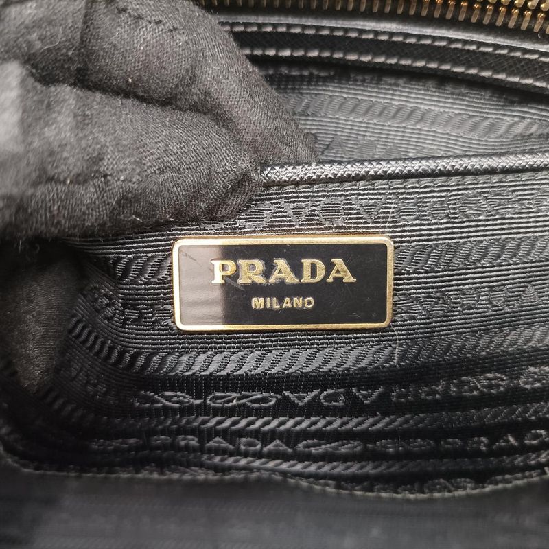 Prada Galleria Black Saffiano Leather 1ba274 64