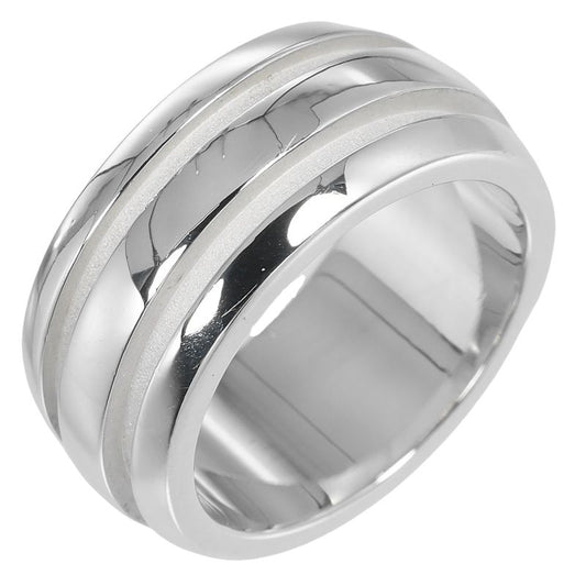 Tiffany & Co Atlas Grooved Double Line 925 Silver 11.5 Unisex 9.53g Ring