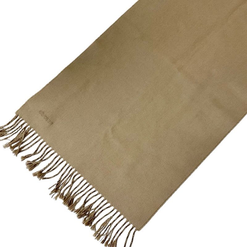 Hermes Recto Verso Cashmere Brown Beige Scarf Shawl Logo