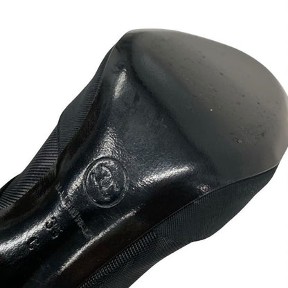 Chanel Boots Short Boots Shoes Mesh Fabric Black Here Mark