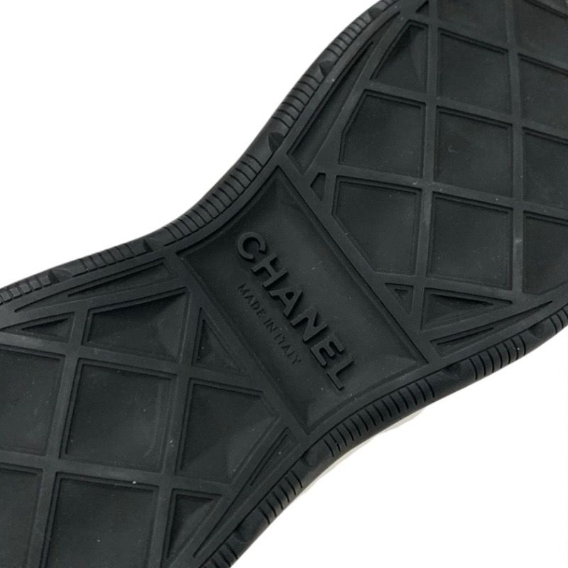 Chanel Sneakers Shoes Suede Fabric Pink Black Here Mark Logo